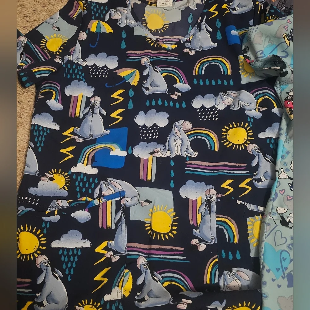 Disney scrubs tops - Picture 3 of 6